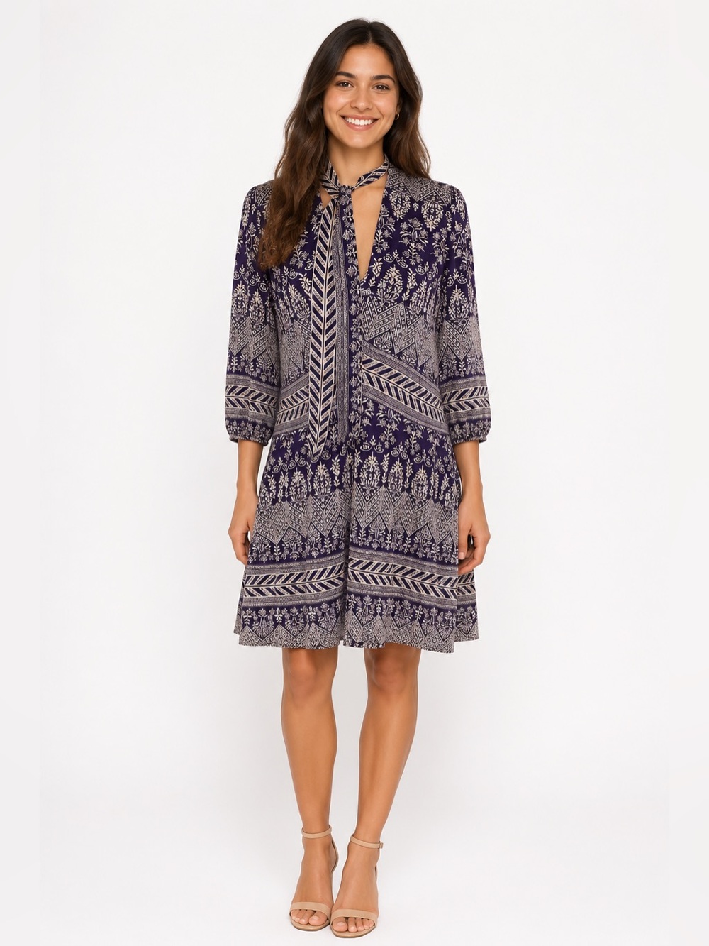 Tory Burch "Bourdelle" Silk Tunic Dress size 8